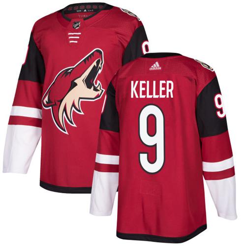 Adidas Arizona Coyotes #9 Clayton Keller Maroon Home Authentic Stitched Youth NHL Jersey